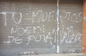 Noves pintades amenaçants contra Noemí Trucharte