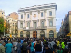 Concentració a Igualada per cloure la jornada de vaga general