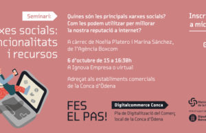 Formació gratuïta sobre xarxes socials per a comerciants i restauradors de la Conca d’Òdena