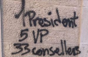El Consell Comarcal de l’Anoia denuncia als Mossos d’Esquadra les pintades aparegudes a la seva façana