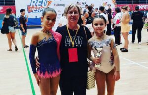 Podi de Paula Luque (Hoquei Club Montbui) al Trofeu Catalunya de patinatge artístic