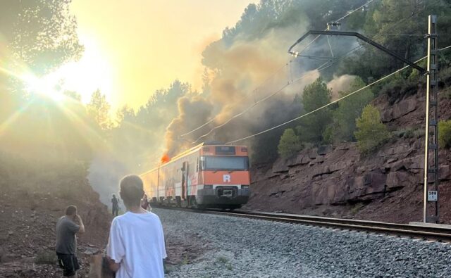 incendi tren
