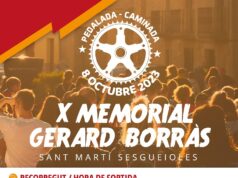 Obertes les inscripcions per a la desena Pedalada-caminada memorial Gerard Borràs