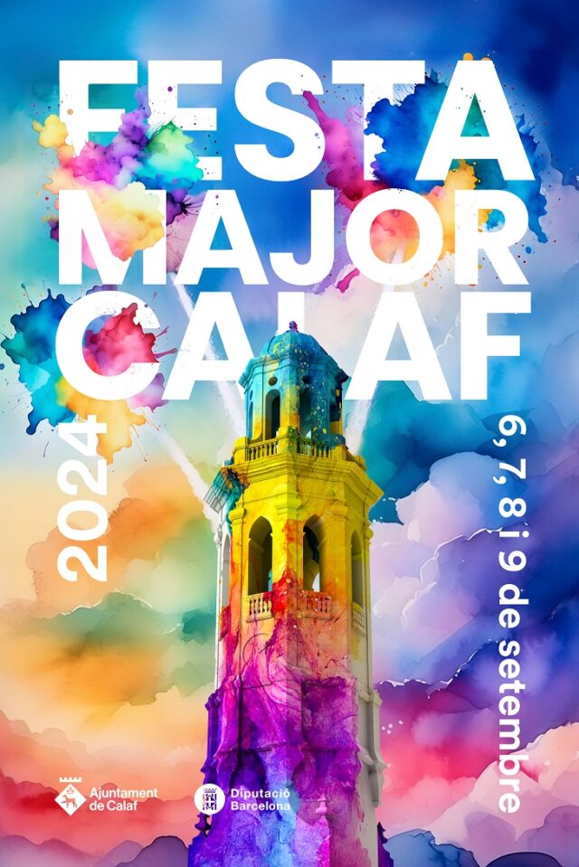 Imatge gràfica Festa Major Calaf 2024
